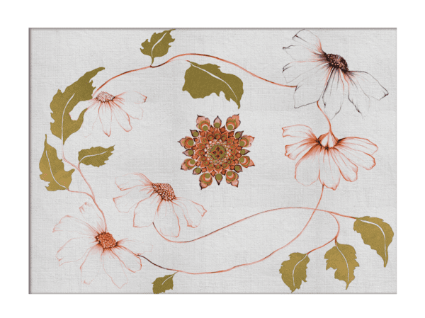 Kate Ceberano and Australian Museum of Design Fabric Embroidered Artwork