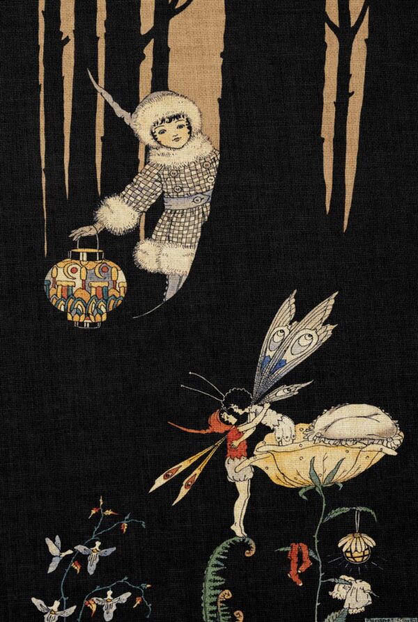 AMoD Embroidery Society Fabric Margaret Clark Federation Fairies Good Night