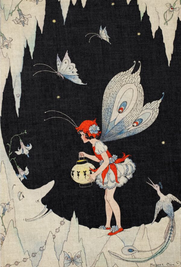 AMoD Embroidery Society Fabric Margaret Clark Federation Fairies Hello Moon