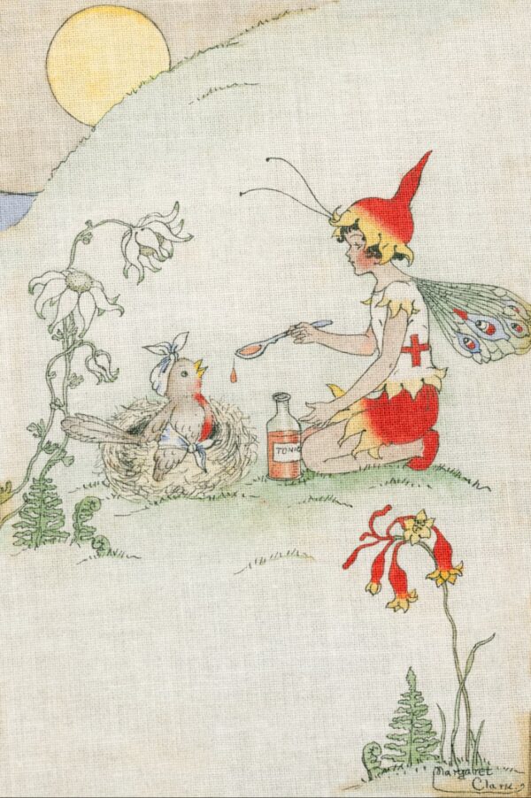 AMoD Embroidery Society Fabric Margaret Clark Federation Fairies Red Cross Fairy