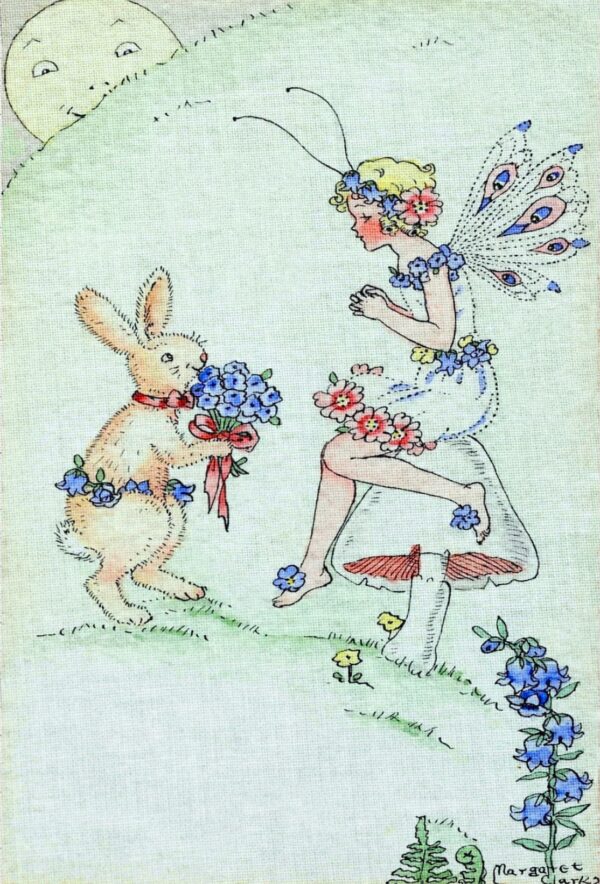 AMoD Embroidery Society Fabric Margaret Clark Federation Fairies The Proposal