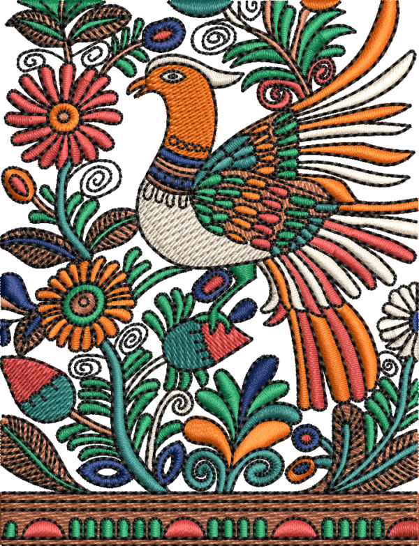 'Donald Clark' with Australian Museum of Design Embroidery 'Rooster'