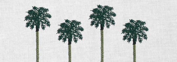 AMoD Embroidery Society Bushy Palms