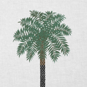 Caribbean Palm with Australian Museum of Design Embroidery