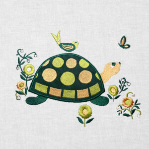 AMoD Embroidery Society Turtle by Donald Clark