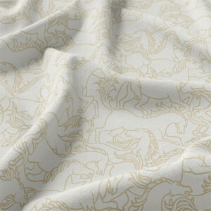 AMoD Embroidery Society Fabric 'Horses Stampede'