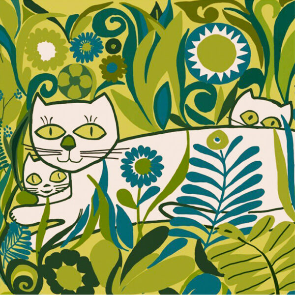 Donald Clark Furoshiki 'Slinky Cat' - Image 2