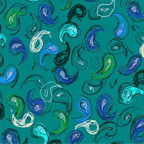 Chris Stone Furoshiki 'Paisley Sketch' - Image 2