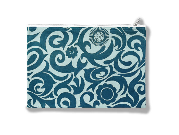 Donald Clark Zipper Pouch 'Botanical Swirl'