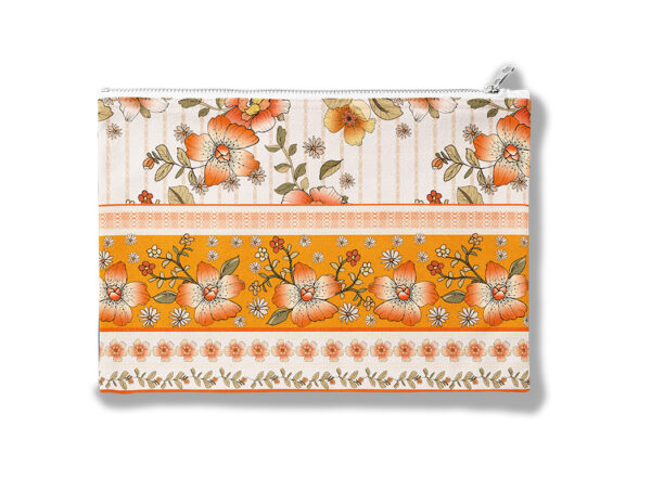 Roberta Montorfano Zipper Pouch 'Sunset Bloom'