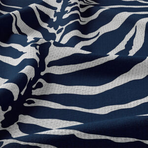 Australian Museum of Design Florence Broadhurst Tiger Stripe Indigo Fabric