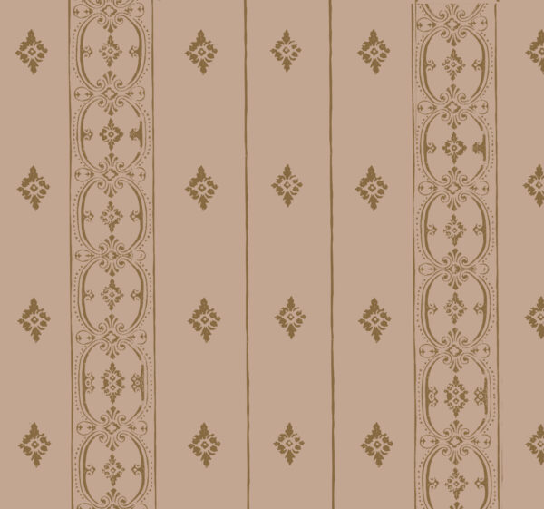 Napoleon Fleur Diamont Wallpaper by Collette Dinnigan With Vertical Border Midnight in Paris - Image 3