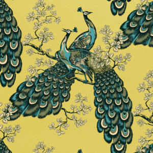 Florence Broadhurst Wallpaper Peacock Gild Australian Museum of Design - Custom Design & Print