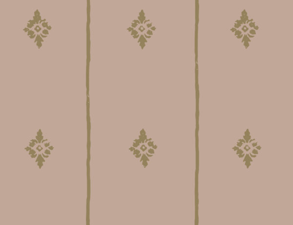 Collette Dinnigan Wallpaper Fleur Diamond Antique Rose