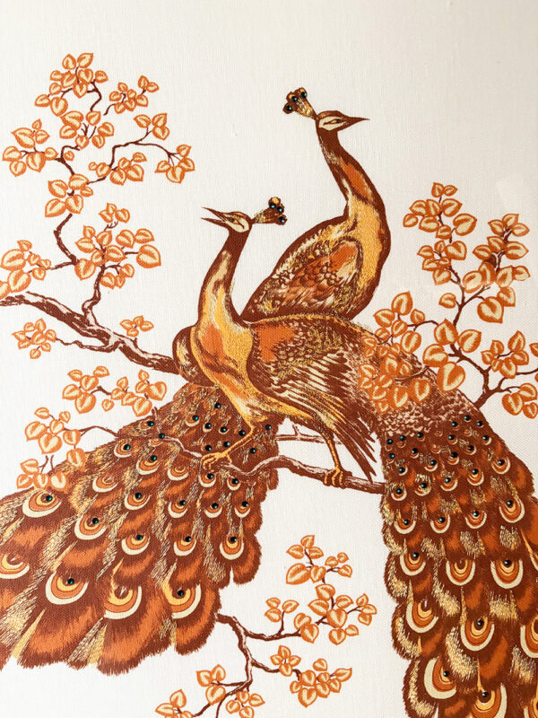 Florence Broadhurst 'Peacocks' Embroidered