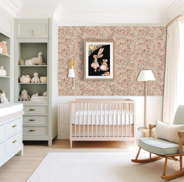 'Fairy Love Hearts' Wallpaper by Margaret Clark - Image 3