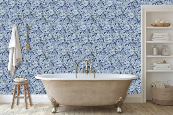 Australian Museum of Design Blue Thicket Wallpaper by Chris Stone