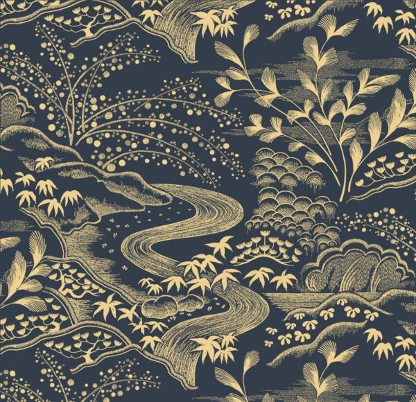 Florence Broadhurst_Waterfall_Gardens_Biro by Australian Museum of Design