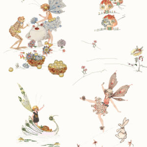 Toile Fairy Wallpaper Australian Museum of Design Margaret Clark