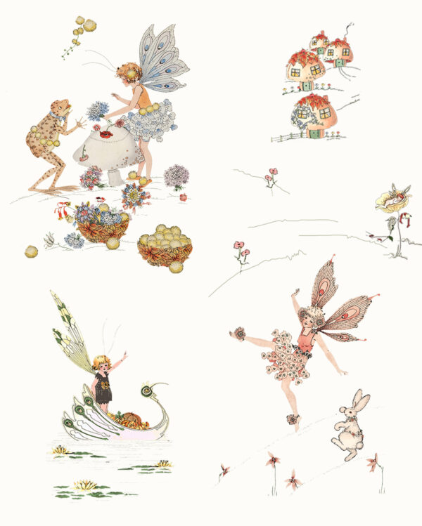 Toile Fairy Wallpaper Australian Museum of Design Margaret Clark