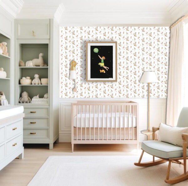 Toile Fairy Wallpaper Australian Museum of Design Margaret Clark