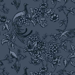 Florence Broadhurst Wallpaper by Australian Museum of Design Design Download Birds of Paradise Blue