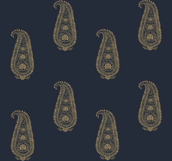 XX Collette Dinnigan Midnight in Paris Paisley Botanique Wallpaper