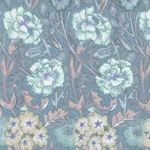 Australian Museum of Design Cottage Verbena Blue Wallpaper by Chris Stone