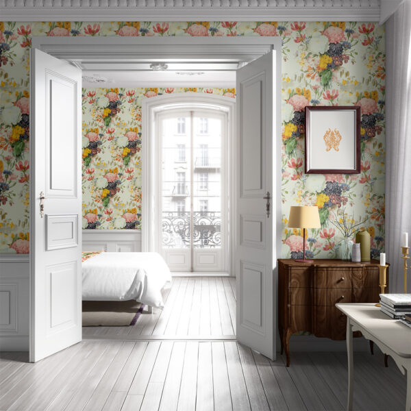 Australian Museum of Design Elmstead Bouquet Floral Wallpaper by Chris Stone