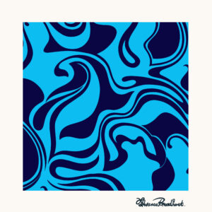 Curly Swirls Blue