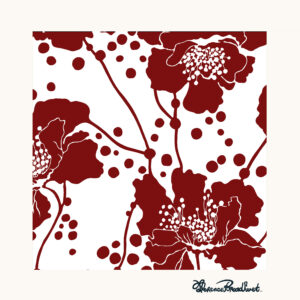 Spotted Floral Red
